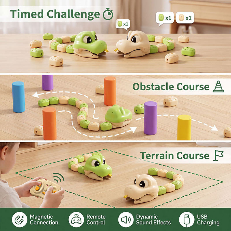Magnetic Snake Battle RC Cars